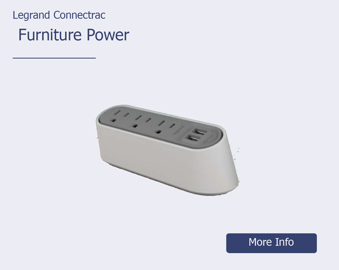 brazill.com – Featured Products -Legrand Connectrac – Furniture Power