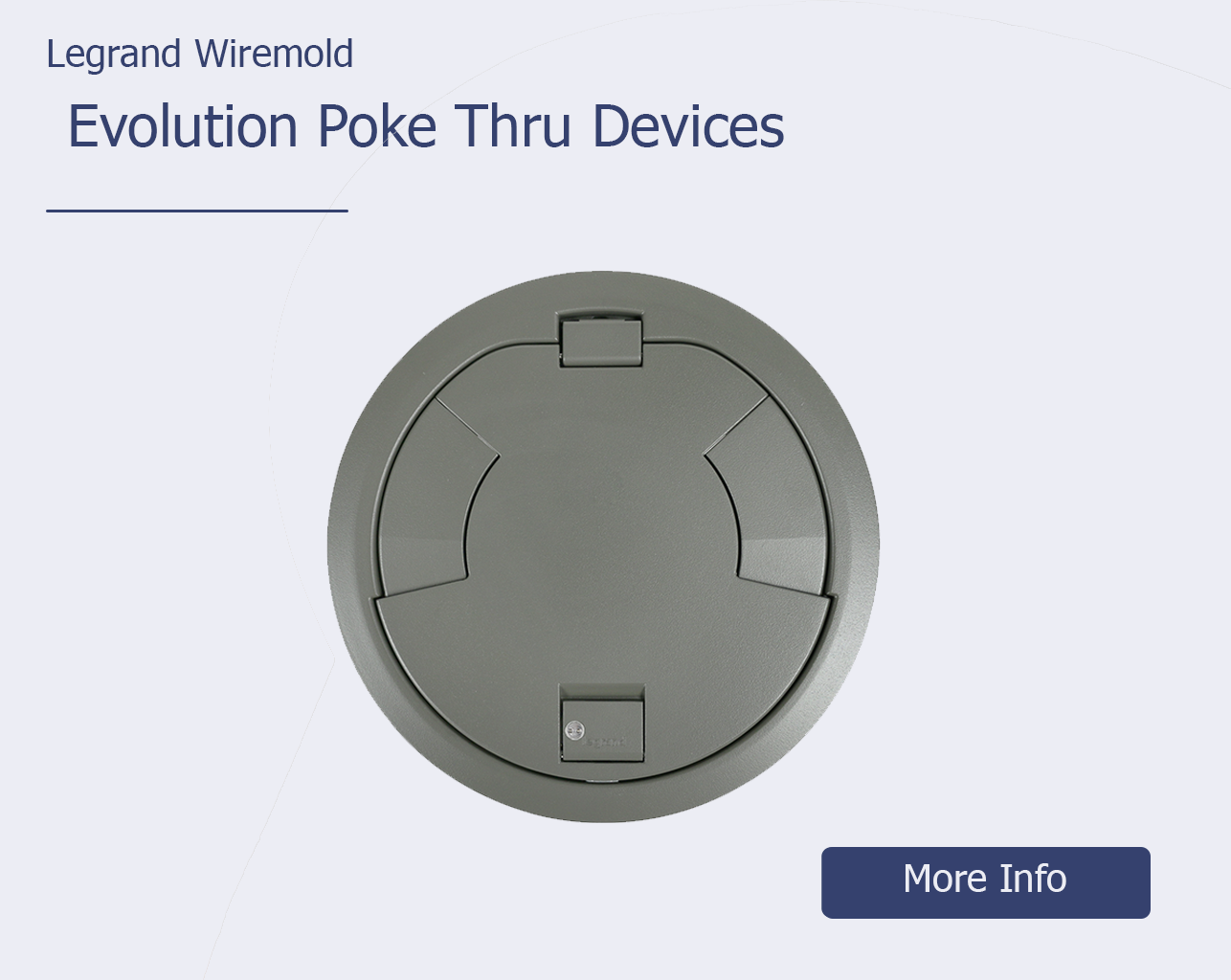 brazill.com – Legrand Wiremold- Featured Product Poke Thru Grey