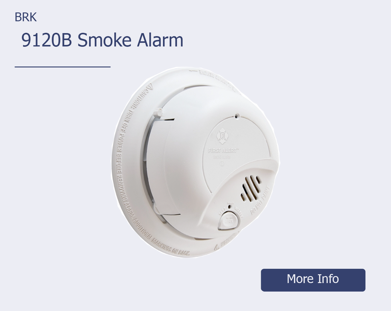 brazill.com – Industry – Featured Product BRK 9120B Smoke Alarm