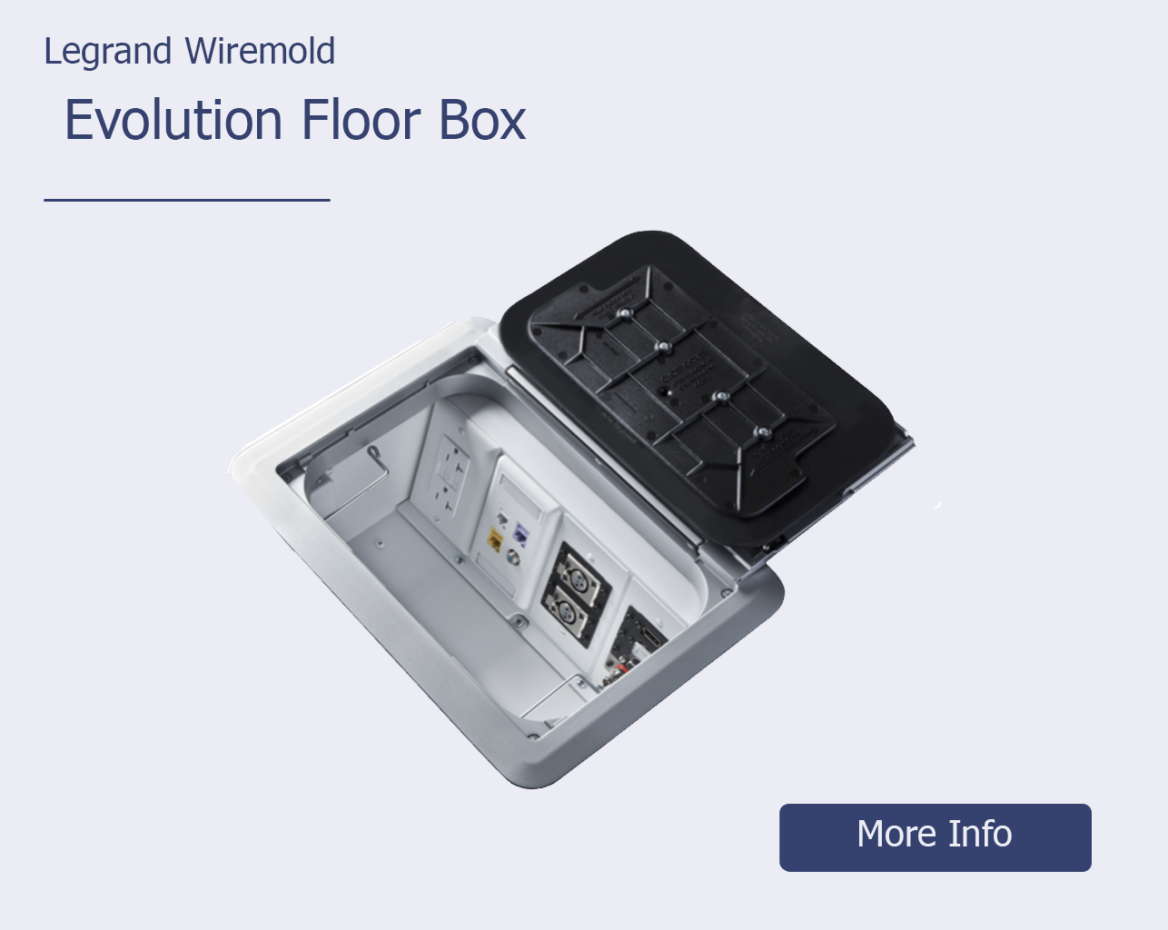 brazill.com – Legrand Wiremold – Featured Product Evolution Floor Box Grey