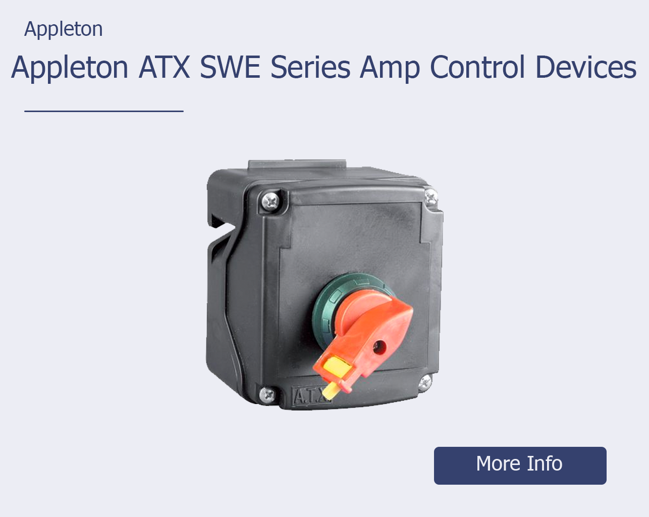 brazill.com – Featured Products – Appleton – Appleton ATX SWE Series Amp Control Devices – Grey