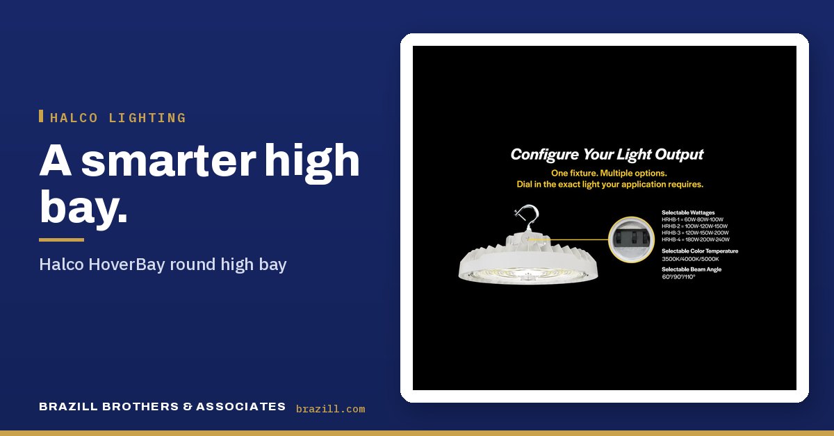 A smarter high bay: Halco HoverBay round high bay