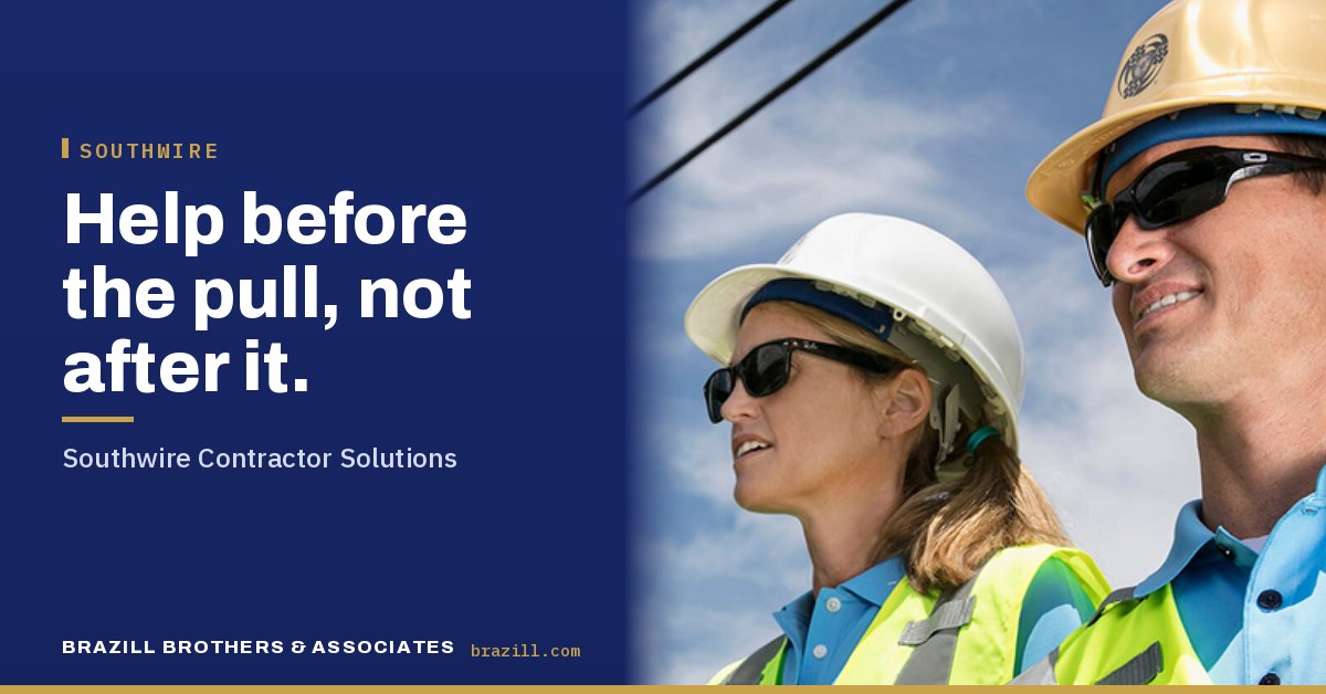 Two Southwire field professionals in hard hats