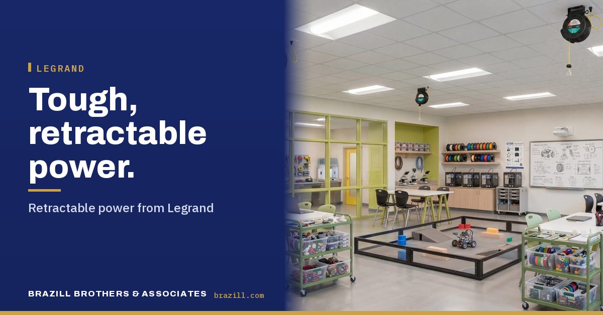 Tough, retractable power: Retractable power from Legrand